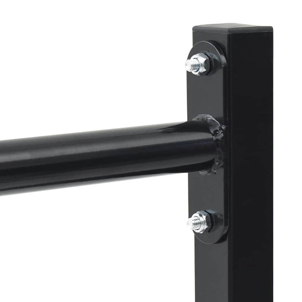 Dippiasema 2 kpl Musta 55 x 90 x 104.5 cm Jauhemaalattu Teräs