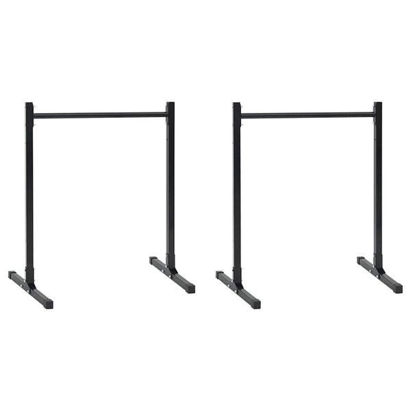 Dippiasema 2 kpl Musta 55 x 90 x 104.5 cm Jauhemaalattu Teräs