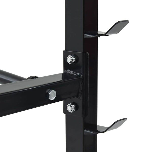 Hanteliteline Musta 99 x 45 x 95,5 cm Jauhemaalattu Teräs