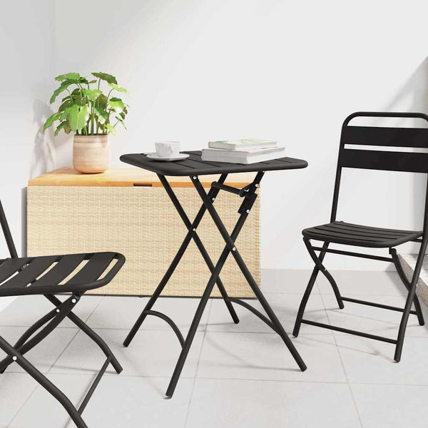 Bistropöytä Antrasiitti 55 x 55 x 72,5 cm Jauhemaalattu teräs
