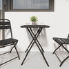 Bistropöytä Antrasiitti 55 x 55 x 72,5 cm Jauhemaalattu teräs