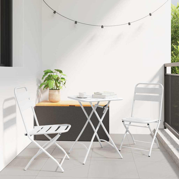 Bistrosetti 3 pcs Valkoinen Teräs