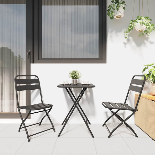 Bistrosetti 3 pcs Antrasiitti Teräs