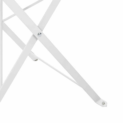 Valkoinen puutarhan kokoontaitettava tuoli Mercur 42x46x82cm (2 pcs)