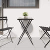 Bistropöytä Antrasiitti Ø 50 x 71 cm Jauhemaalattu teräs