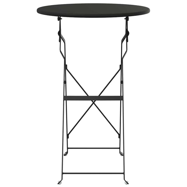 Bistropöytä Antrasiitti Ø 50 x 71 cm Jauhemaalattu teräs
