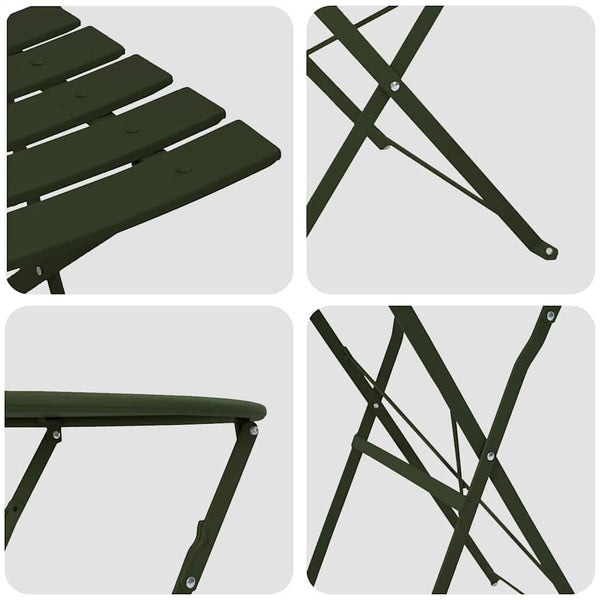 Käytännöllinen Bistro-setti 3 pcs Metsä Teräs