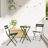 Käytännöllinen Bistro-setti 3 pcs Metsä Teräs