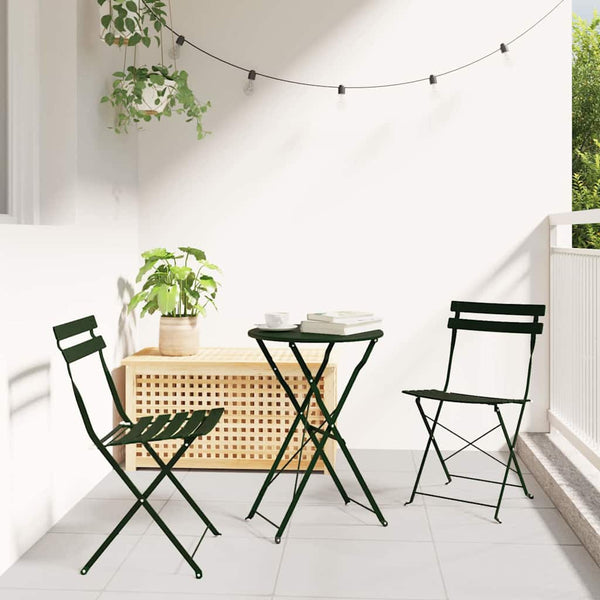 Käytännöllinen Bistro-setti 3 pcs Metsä Teräs