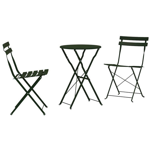 Käytännöllinen Bistro-setti 3 pcs Metsä Teräs