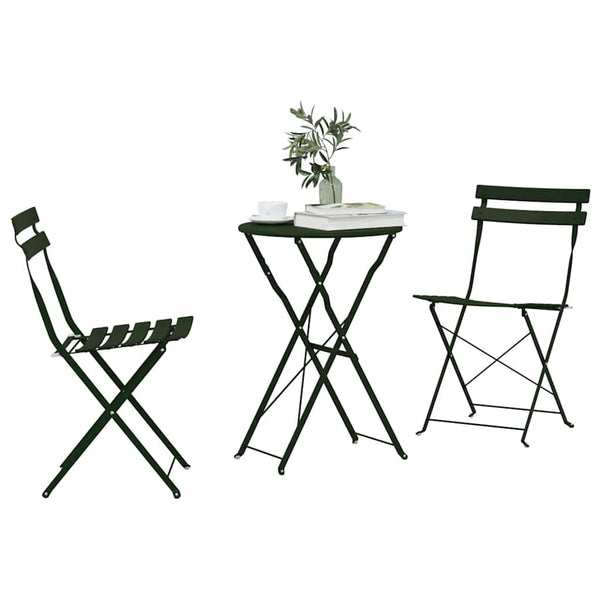 Käytännöllinen Bistro-setti 3 pcs Metsä Teräs