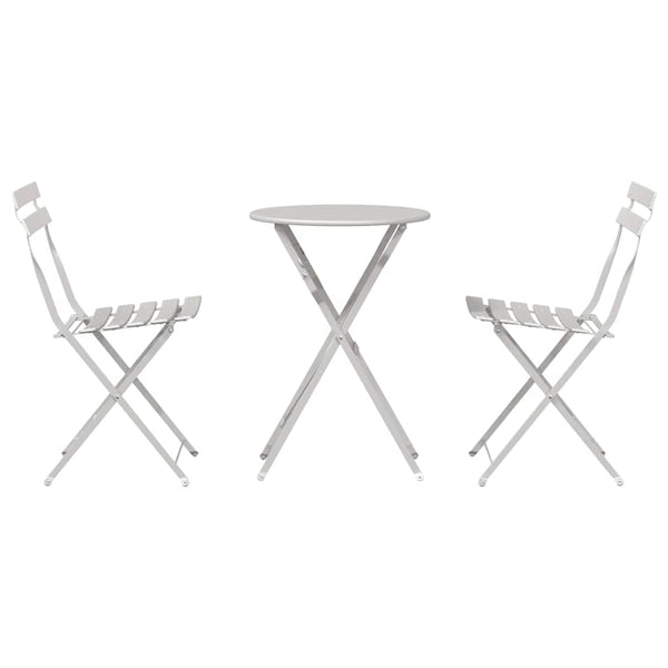 Käytännöllinen Bistro-setti 3 pcs Beige Teräs