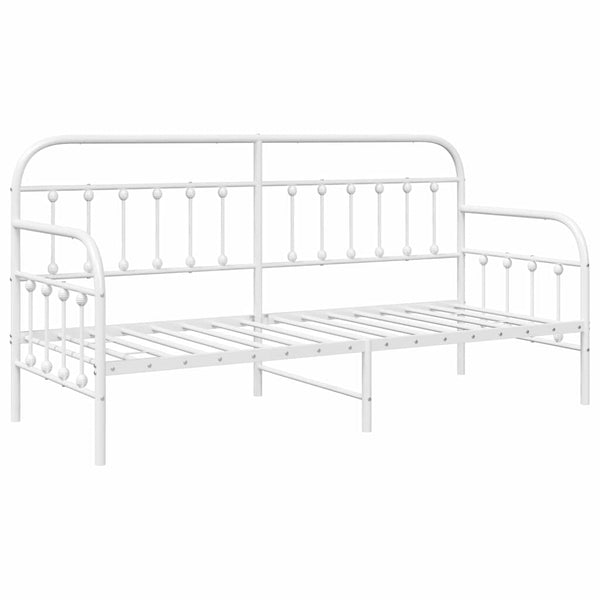 Päivävuoteen runko Valkoinen 80 x 200 cm Jauhemaalattu Teräs