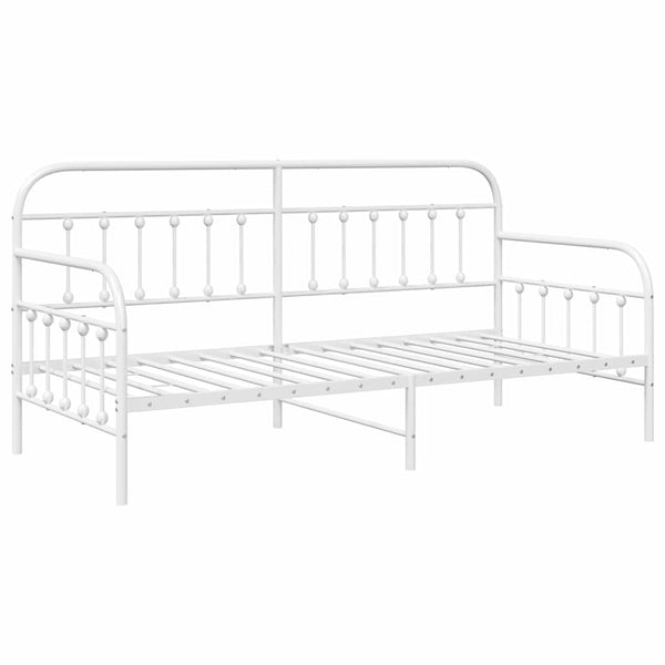 Päivävuoteen runko 107 x 203 cm Jauhemaalattu teräs, Valkoinen