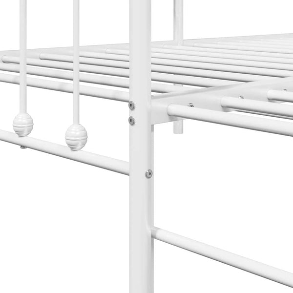 Päivävuoteen runko Valkoinen 100 x 200 cm Jauhemaalattu Teräs