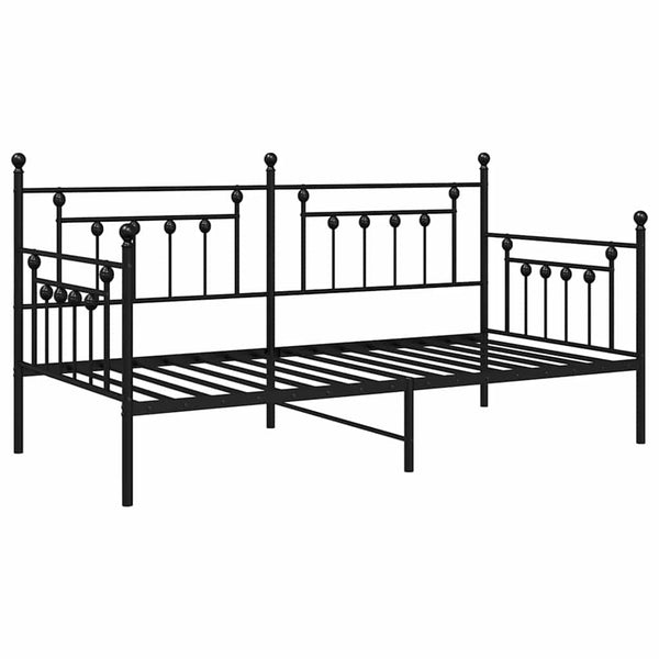 Päivävuoteen runko Musta 107 x 203 cm Teräs