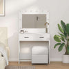 Valkoinen meikkipöytä peilillä Sandy 78.5x41x135cm (puinen)
