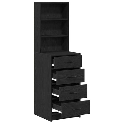 Musta tammi korkea kaappi Emanuiela 40x41x135cm (puinen)