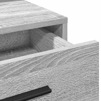 Harmaa meikkipöytä Cemil 79x41x135cm (puinen)