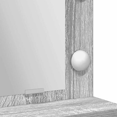 Harmaa meikkipöytä Cemil 79x41x135cm (puinen)