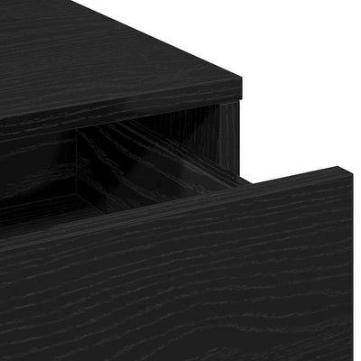 Musta tammi meikkipöytä hyllyllä Isaiia 50x41x135cm (puinen)