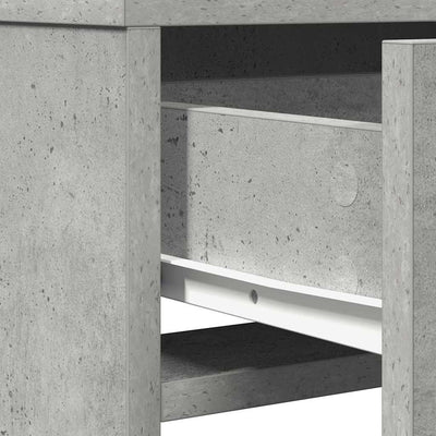 Betoninharmaa meikkipöytä Vassia 50x41x135cm (puinen)