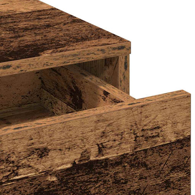 Meikkipöytä hyllyllä Vanha Puu 50 x 41 x 135 cm Tekninen puu