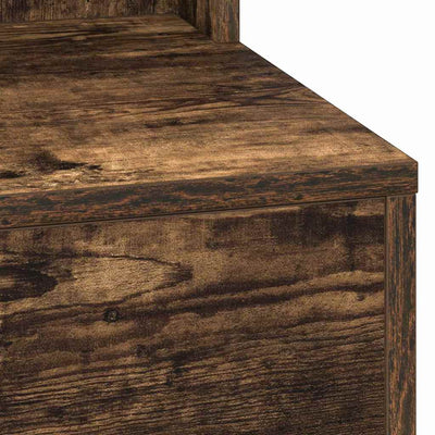 Savupähkinä meikkipöytä hyllyllä Modugmio 100x41x135cm (puinen)