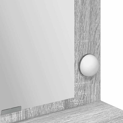 Harmaa meikkipöytä Ricard 100x41x135cm (puinen)