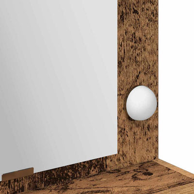 Vanha puu meikkipöytä hyllyllä Desmond 100x41x135cm (puinen)