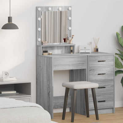 Harmaa meikkipöytä Yair 50x41x135cm (puinen)