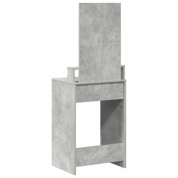 Kampaustaso Betoninharmaa 50 x 41 x 140 cm Tekninen puu