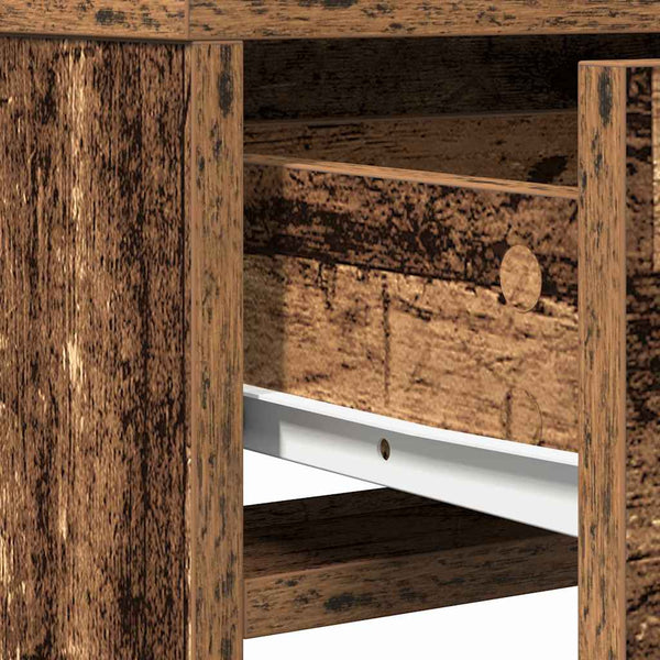 Kampaustaso hyllyllä Vanha Puu 50 x 41 x 140 cm Tekninen puu