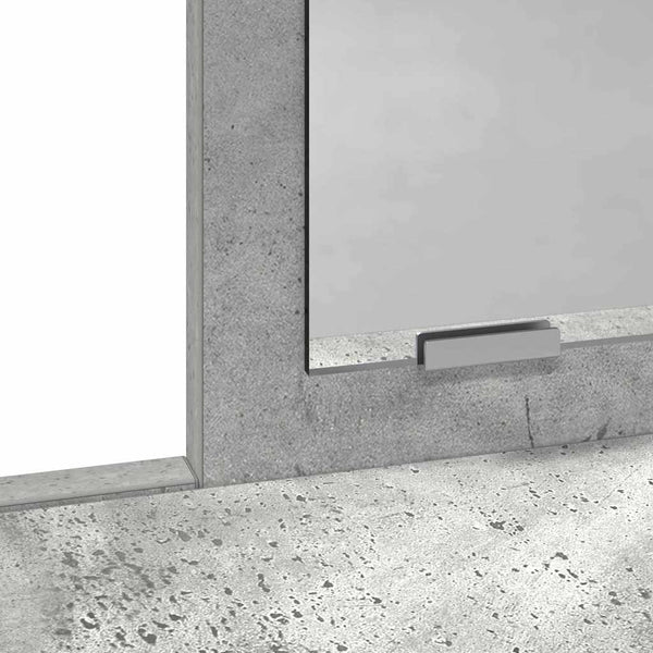 Kampaustaso Betoninharmaa 79 x 41 x 140 cm Tekninen puu