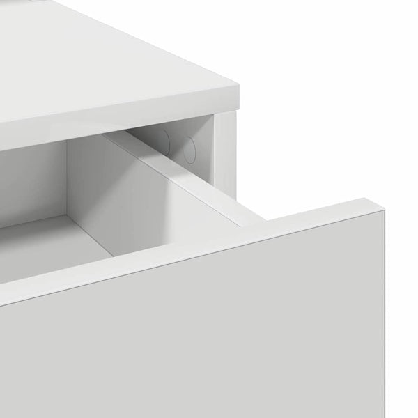 Kampaustaso hyllyllä Valkoinen 100 x 41 x 140 cm Tekninen puu