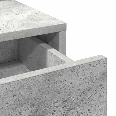 Kampaustaso Betoninharmaa 100 x 41 x 140 cm Tekninen puu