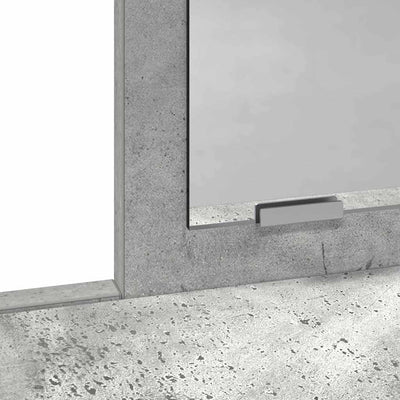 Kampaustaso Betoninharmaa 100 x 41 x 140 cm Tekninen puu