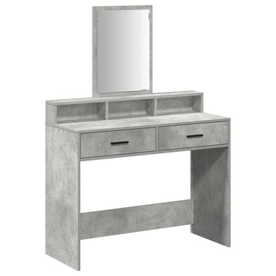 Kampaustaso Betoninharmaa 100 x 41 x 140 cm Tekninen puu