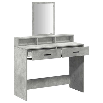 Kampaustaso Betoninharmaa 100 x 41 x 140 cm Tekninen puu