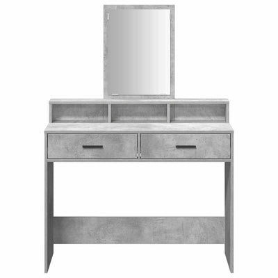 Kampaustaso Betoninharmaa 100 x 41 x 140 cm Tekninen puu
