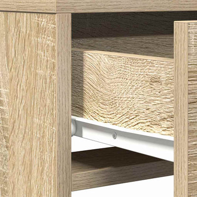 Ruskea meikkipöytä peilillä Zlatiborca 50x41x140cm (puinen)