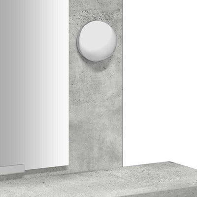 Harmaa meikkipöytä peilillä Alutus 50x41x140cm (puinen)