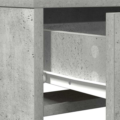 Harmaa meikkipöytä peilillä Alutus 50x41x140cm (puinen)