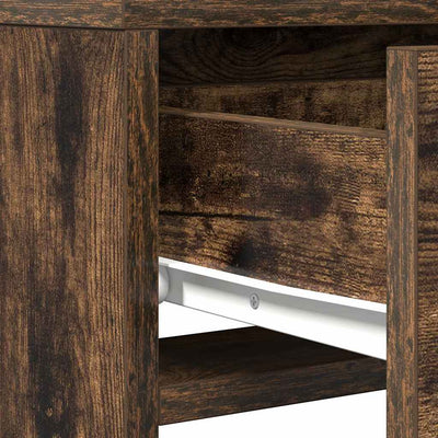 Ruskea meikkipöytä peilillä Danyell 50x41x140cm (puinen)