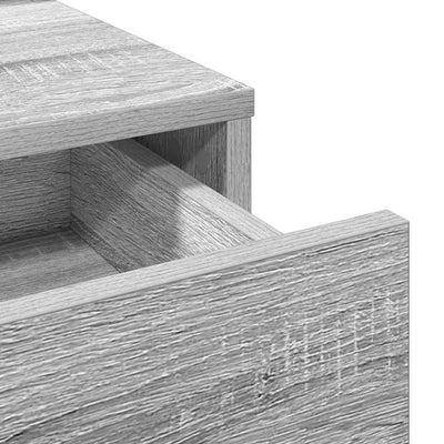 Harmaa meikkipöytä peilillä Comerciala 50x41x140cm (puinen)