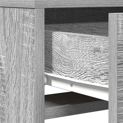 Harmaa meikkipöytä peilillä Comerciala 50x41x140cm (puinen)