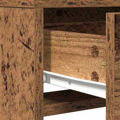 Ruskea meikkipöytä peilillä Pazal 50x41x140cm (puinen)