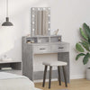 Harmaa meikkipöytä peilillä Ghiulsem 79x41x140cm (puinen)
