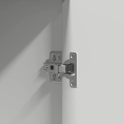 Valkoinen meikkipöytä ovella Creostean 102x33x135cm (puinen)