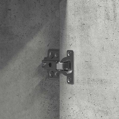 Vaaleanharmaa meikkipöytä ovella Cassius 102x33x135cm (puinen)